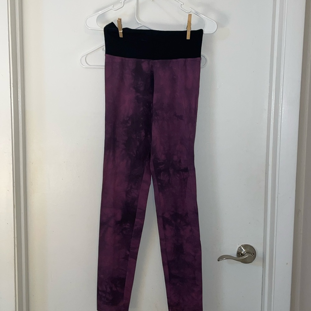 Purple cotton tights